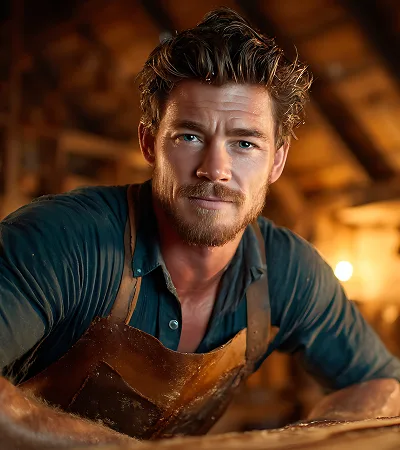 Carpenter at work